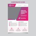 Corporate business flyer template with minimal design