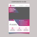 Corporate business flyer template with minimal design