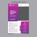 Corporate business flyer template with minimal design