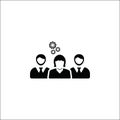 Business expert team icon.