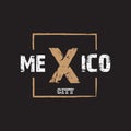 Mexico city - Vector illustration design for banner, t shirt graphics, fashion prints, slogan tees, stickers, cards, posters