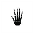 Osteology Icon. Hand Skeleton Icon.