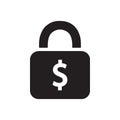 Fixed income or costs icon. Vector illustration symbol.