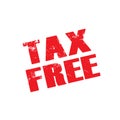 Tax Free red text stamp - Vector for Businesses, Online Store, Company, Promotion