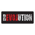 Revolution - Vector illustration design for banner, t-shirt graphics, fashion prints, slogan tees, stickers, cards, poster, emblem Royalty Free Stock Photo