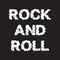 Rock and Roll - Vector illustration design for banner, t-shirt graphics, fashion prints, slogan tees, stickers, cards, poster