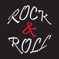 Rock and Roll vector illustration design for banner, t shirt graphics, fashion prints, slogan tees, stickers, labels, cards