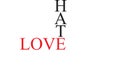 Hate Love- Vector illustration design for banner, graphics, fashion prints, slogan tees, stickers, cards, poster, emblem and other