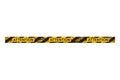 Attention construction or police stop line. Yellow Warning Tape. Vector illustration.