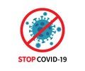 Stop coronavirus. Coronavirus COVID-19 outbreak is giving rise. Vector illustration