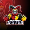 Jester esport logo mascot design Royalty Free Stock Photo