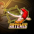 Artemis esport logo mascot design