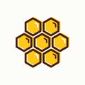 Hexagon Hive bee logo