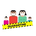 quarantined family