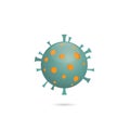 Virus icon design corona virus alert vector image