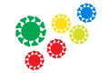 Colorful corona virus symbol