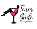 Team Bride - graphic design for t-shirt