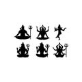 God Shiva Hinduism in India along with Brahma and Vishnu triad