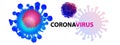 Corona Virus Icon Vector Logo Template Illustration Design