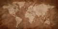 White dots world map vintage background.