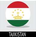 Symbol of the flag of the country of tajikistan