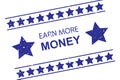 Earn more money stamp