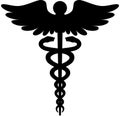 Caduceus Medical Icon Royalty Free Stock Photo