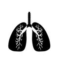 Lung Logo Template vector symbol nature. vector human lungs flat icon isolated on white background. lung organ anatomy symbol for