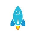 Rocket or space shuttle with astronaut Royalty Free Stock Photo