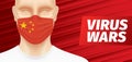 Biological war vector banner design. Royalty Free Stock Photo