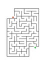 Printable Mazes for Kids. Maze games worksheet for children. worksheet for education.Games for Homeschooling Royalty Free Stock Photo