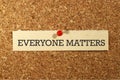 Everyone matters on paper