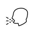 Cough icon vector design trendy