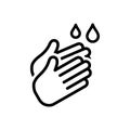 Hand wash icon vector design trendy