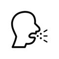 Cough icon vector design trendy