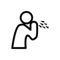 Cough icon vector design trendy