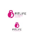 Women fitness logo icon sports health spa yoga . Wellness Fitness Logo Design Template Illustration