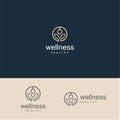 Health Wellness Logo Design Vector Stock Template Illustration