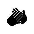 Clapping hand icon vector design trendy