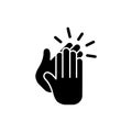 Clapping hand icon vector design trendy