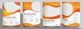 Brochure design, cover modern layout, annual report, poster, flyer in A4 with colorful triangles