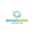 Creative healthy care logo design, vector