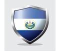 El salvador state flag shield icon