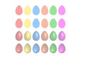 Colorful Easter eggs illustration vector Royalty Free Stock Photo