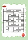 Printable Mazes for Kids. Maze games worksheet for children. worksheet for education.Games for Homeschooling Royalty Free Stock Photo