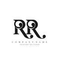 Initial Letter RR Logo Template Design