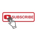 The subscribe button on youtube