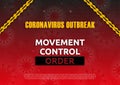Movement Control Order poster due to Covid-19.
