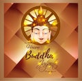 BUDDHA PURNIMA BACKGROUND 03A Royalty Free Stock Photo