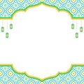 Blank ramadan card templte with colorful design Royalty Free Stock Photo